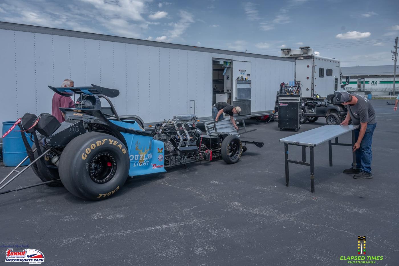 Turning it around at the trailer, Oliver & Miller #330