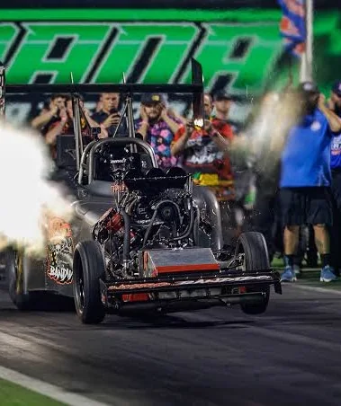 The Nitro Bandido launching at Darana with header flames